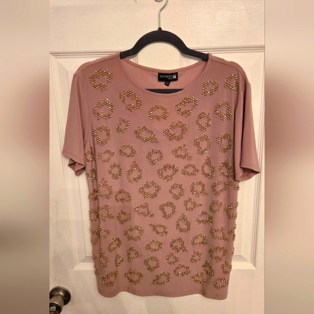 NWT- Antthony Original Studded Blouse – Size PXS